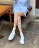 森達(dá)七夕禮物板鞋女款2025夏新商場(chǎng)同款純色平底休閑小白鞋XDN01BA5 米白 36 曬單實(shí)拍圖