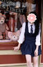 微光里學院風連衣裙女春夏新款jk制服白色襯衫高腰修身百褶裙學生套裝 襯衫+領帶+背帶裙 M 【建議100-110斤】 曬單實拍圖