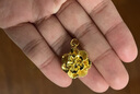 周大生黃金吊墜女牡丹花掛墜金吊墜經(jīng)典百搭送女友生日禮物 曬單實(shí)拍圖