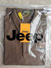吉普（JEEP）T恤男士短袖夏季Polo商務(wù)休閑衫百搭潮牌涼感衣服男裝 軍綠 2XL 曬單實(shí)拍圖
