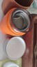 尚明燜茶杯個人燜泡水杯茶杯旅行茶具防燙便捷式戶外隨行杯簡約快客杯 橙色【瓷化內(nèi)膽】 曬單實拍圖