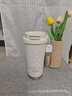 蕉加鈴蘭花女高顏值陶瓷內膽便攜三飲口吸管泡茶水杯送員工伴手禮 鈴蘭花【陶瓷內膽+提繩】 曬單實(shí)拍圖