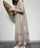 朵朵·可可【孕婦睡裙】25夏季新款純棉寬松大碼家居服睡裙哺乳裙 卡其 M (160) 曬單實(shí)拍圖