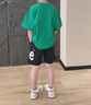 Lee童裝夏季兒童短褲2025新款男女中大童休閑運動褲學生防潑水五分褲 灰色 （100%棉） 140 cm 曬單實拍圖