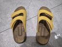 百麗舒適勃肯鞋女26夏新商場(chǎng)魔術(shù)貼外穿拖鞋D5Y1DBT6 黃色 36 曬單實(shí)拍圖
