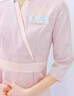 FANQI美容師高端工作服女皮膚管理醫(yī)美SPA技師套裝美容院店長(zhǎng) 粉嫩色【短袖套裝】 M 曬單實(shí)拍圖