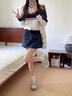 Vistline老爹鞋女2025夏季新款厚底運動鞋女洋氣復(fù)古休閑鞋女網(wǎng)面透氣女鞋 黃色 35 曬單實拍圖