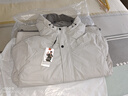 啄木鳥(niǎo)羽絨服男士外套男冬季新款連帽加厚保暖衣服青年冬裝防寒服上衣 白灰色 2XL(建議130-145斤) 曬單實(shí)拍圖