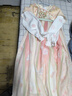 安妮優(yōu)兒女童漢服連衣裙中國(guó)風(fēng)兒童唐裝古風(fēng)超仙公主裙春夏款 粉色 160 曬單實(shí)拍圖