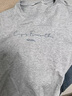 Olrain歐芮兒灰色短袖T恤女夏季新款韓系簡(jiǎn)約百搭圓領(lǐng)上衣 花灰色 M 曬單實(shí)拍圖