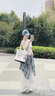 白色牛仔褲女2025新款夏季寬松垂感闊腿褲高腰顯瘦拖地長(zhǎng)褲子春秋 白色 M 曬單實(shí)拍圖