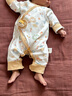 微獅牧尼蛇年寶寶衣服春秋款新生兒滿月服百天連體衣嬰兒秋裝 曬單實拍圖