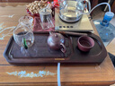 澤名家胡桃木茶盤干泡臺家用客廳實(shí)木小型功夫茶臺可變色長方茶托盤 千里江山胡桃木茶盤-變色款 曬單實(shí)拍圖