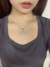 VVIENNE WESTLOCK西太后項鏈女浮雕鉚釘土星項鏈送禮生日禮物男女情侶同款 銀色 曬單實拍圖