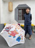 獵吶安全圓角兒童雨傘小孩幼兒園黑膠遮陽(yáng)傘小學(xué)生上學(xué)長(cháng)柄大號晴雨傘 圓角兒童雨傘【開(kāi)心一天】 曬單實(shí)拍圖