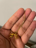 慶怡999足金一鹿有你黃金吊墜小鹿角一路有你項鏈頸鏈七夕情人節(jié)禮物 小鹿 約0.7g-0.9g贈S925項鏈 曬單實拍圖