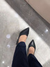 CFCW品牌低跟單鞋女粗跟淺口小皮鞋秋季2025年新品百搭女鞋舒適軟皮軟 棕色 34 曬單實(shí)拍圖