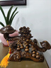 景庫   五福臨門(mén)葫蘆白菜擺件客廳玄關(guān)酒柜玉如意裝飾品喬遷開(kāi)業(yè)禮物 財福如意小號木紋色 曬單實(shí)拍圖