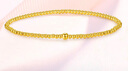 百泰首飾（BATAR JEWELLERY）生日禮物黃金手鏈女光珠彈力繩手串足金轉(zhuǎn)運珠子5G超輕金手 3.19g 曬單實拍圖