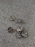 水波紋紐扣復古波紋面金屬不規則紐扣女上衣小香風(fēng)西服外套襯衫鈕 S217銀色【15*15mm】 【一份6顆】 曬單實(shí)拍圖