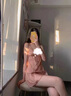 依曼安睡衣女春秋季冰絲性感蕾絲薄款睡裙夏天吊帶睡袍帶胸墊女士睡衣 2680 粉色 L 曬單實拍圖