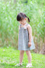 優(yōu)奇女寶寶連衣裙夏裝小月齡公主裙女童吊帶裙一周歲禮服夏季背心裙子 可愛(ài)小兔格子裙 90 曬單實(shí)拍圖