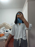 衣香麗影白色斜領(lǐng)襯衫女2025年春季新款高級(jí)感法式復(fù)古燈籠袖上衣 白色 S 曬單實(shí)拍圖