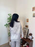 瑤夢(mèng)令高級感仿真絲睡衣女夏季款國風(fēng)水墨畫(huà)冰絲家居服禮盒裝送閨蜜禮物 水墨灰【長(cháng)袖長(cháng)褲】透氣耐看 XL 【建議120-140斤】 曬單實(shí)拍圖