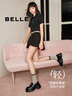 百麗復(fù)古厚底樂福鞋女2025新款春百搭時尚鞋B2359AM5 黑色 38 曬單實拍圖