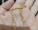首愛(ài)黃金手鏈足金999.9女款魚(yú)擺擺手鏈計價(jià)2023新款送七夕情人節禮物 6.62g（18CM） 曬單實(shí)拍圖