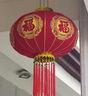 夢(mèng)多福燈籠大門(mén)陽(yáng)臺(tái)掛的2025大紅燈籠春節(jié)新年結(jié)婚婚禮裝飾led燈植絨布 平安珠100#+LED光源【流蘇福字】 一對(duì)裝 曬單實(shí)拍圖
