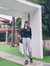 回力運(yùn)動(dòng)褲女春秋2025新款灰色休閑褲寬松版大碼胖mm學(xué)院風(fēng)衛(wèi)褲 曬單實(shí)拍圖