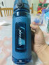 優(yōu)之水杯男大容量便攜tritan塑料直飲喝水壺戶(hù)外健身帶茶隔運動(dòng)水杯子 蝶豆藍800ML 曬單實(shí)拍圖