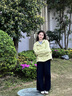 ORZUV品牌休閑風(fēng)衣外套女春秋新款氣質(zhì)韓版寬松百搭短款連帽夾克 綠色 L 曬單實(shí)拍圖