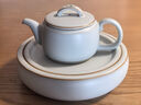 青澹汝窯茶壺陶瓷家用高檔茶具禮品景德鎮(zhèn)汝瓷冰裂釉手工可養(yǎng)參禪壺 參禪壺 300ml 天青色 曬單實拍圖