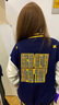 韓惠芷美式棒球服外套女春秋季新款韓版刺繡百搭寬松學(xué)生夾克上衣ins潮 A33藏青色 【沒有帽雙層有內(nèi)里】 L 【建議100-125斤】 曬單實拍圖