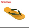 havaianas哈唯納Brasil Logo巴西元素夾腳人字拖夏情侶拖鞋 1740-流行黃色 35-36 巴西碼 曬單實(shí)拍圖