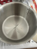 班貝特Bambetel德國品牌無涂層316不銹鋼奶鍋外陶內(nèi)鋼輔食鍋煎煮一體鍋 健康0涂層+蒸籠1-2人 16cm 1.6L 曬單實拍圖