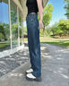 Calvin Klein Jeans【復(fù)刻90系列】25早春新款女士ck經(jīng)典直筒牛仔褲J225110 1BJ-牛仔深藍(lán) 27 曬單實(shí)拍圖