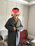 無(wú)印良品（MUJI） 男式 雙排扣大衣 風(fēng)衣外套男春秋 中長(zhǎng)款 AD0V8C4S 炭灰色 L 175/100A 曬單實(shí)拍圖