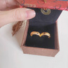 GIOIO胖東來(lái)品質(zhì)鍍金包銀耳環(huán)24K仿黃金女滿(mǎn)天星耳圈耳扣復古送媽媽 曬單實(shí)拍圖