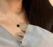 GIOIO鍍925純銀四葉草項(xiàng)鏈女款彩金吊墜2025新款輕奢小眾 黑瑪瑙項(xiàng)鏈+禮盒 曬單實(shí)拍圖