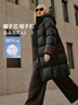 坦博爾小個(gè)子高充絨量連帽羽絨服女中長(zhǎng)款加厚保暖冬天外套TBF530780J 黑色 XS (155) 曬單實(shí)拍圖