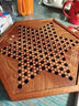 御圣 跳棋玻璃珠跳跳棋木質(zhì)跳棋盤早教啟蒙親子益智游戲桌游兒童禮物 六角型跳棋盤+【瑪瑙珠棋子】 曬單實拍圖