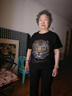 狄帝鯊 歐洲站夏季新款潮流時(shí)尚男裝重工燙鉆冰絲t恤男印花棉質(zhì)短袖男士 四方-T3021純棉【黑色】 XL 曬單實(shí)拍圖
