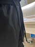 初唐褲子男微喇春夏季休閑長褲透氣冰絲垂感男士復(fù)古休閑褲 黑色  XL 曬單實(shí)拍圖