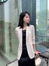 Laurèl【真絲】勞芮新款氣質收腰百搭高智西服外套LWD351T02400 香檳杏 M 165/88A 曬單實拍圖