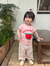 凡獵女童防蚊褲夏裝2025新款寶寶休閑褲子外穿長褲兒童薄款束腳褲夏季 粉色 80 cm 曬單實拍圖