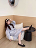 NINE WEST玖熙瑪麗珍女鞋2025新款軟底奶奶鞋真皮芭蕾風單鞋女鞋 黑色 37 曬單實拍圖