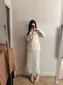 NINE WEST【王麗坤同款】玖熙尖頭高跟鞋女新款中跟不累腳氣質(zhì)時(shí)尚淺口單鞋 羊反絨-超凡粉5.5CM 37 曬單實(shí)拍圖